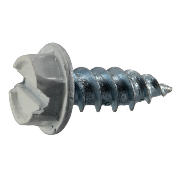 Midwest Fastener Sheet Metal Screw, #8 x 1/2 in, Zinc Plated Steel Hex Head Slotted Drive, 70 PK 931228 - main